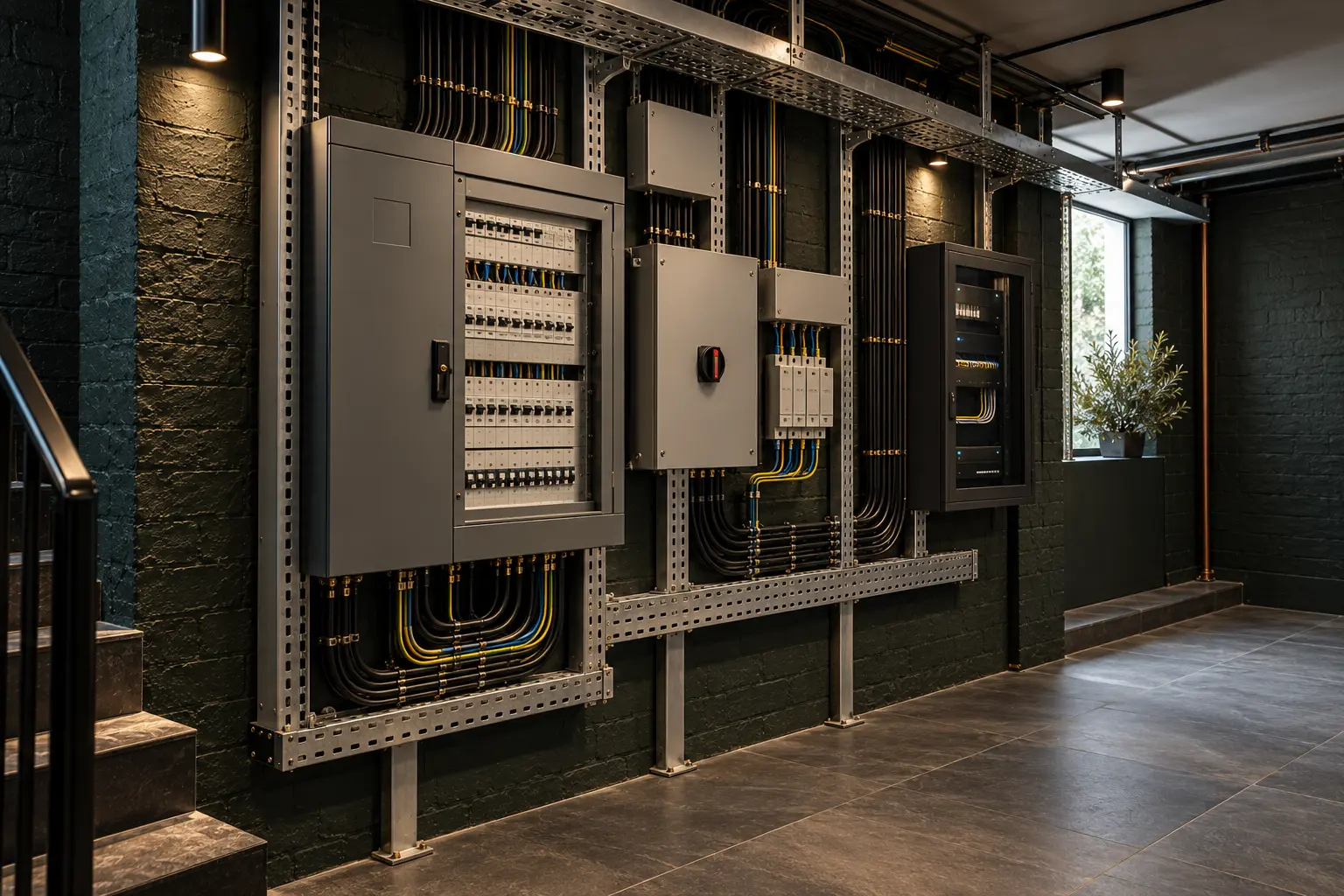 High-spec electrical distribution and containment installation within a London residential project